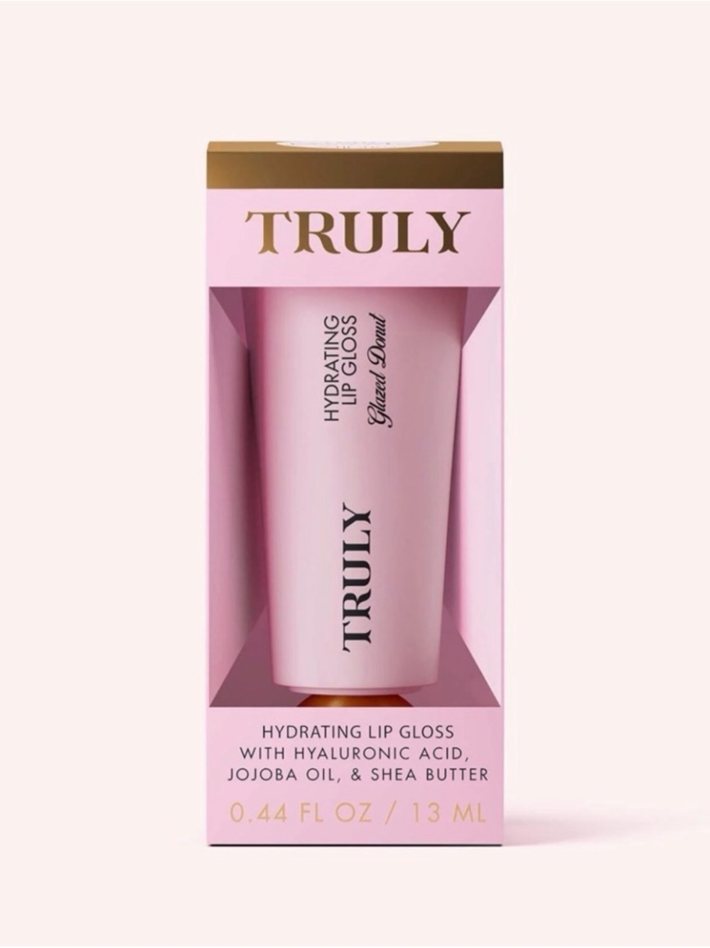 TRULY Hydrating Lip Gloss Glazed Donut-mauve pink-semi sheer NIB 13ml